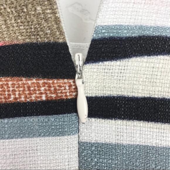 Aqua Sleeveless Striped Tank Dress Size Medium - Picture 9 of 9